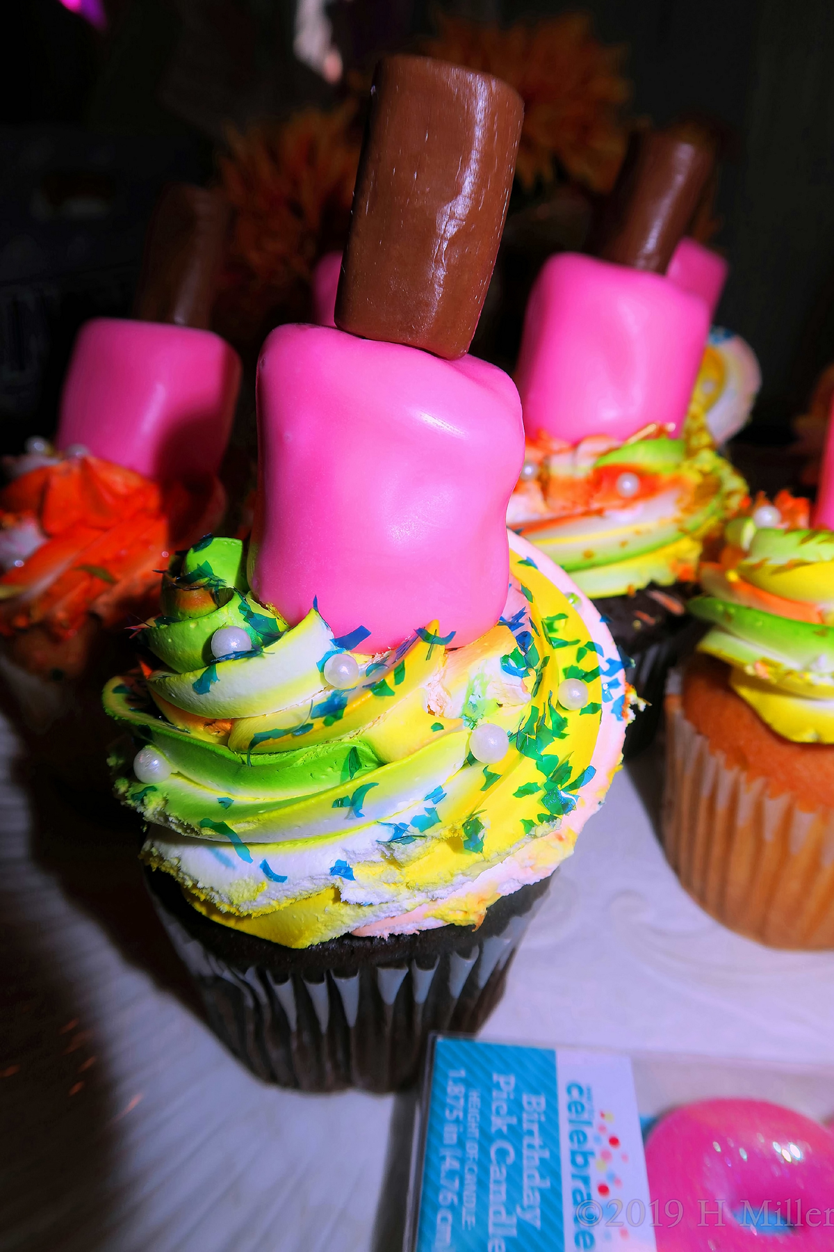 Colorful Cupcakes! Cupcakes For Spa Party Guests! 