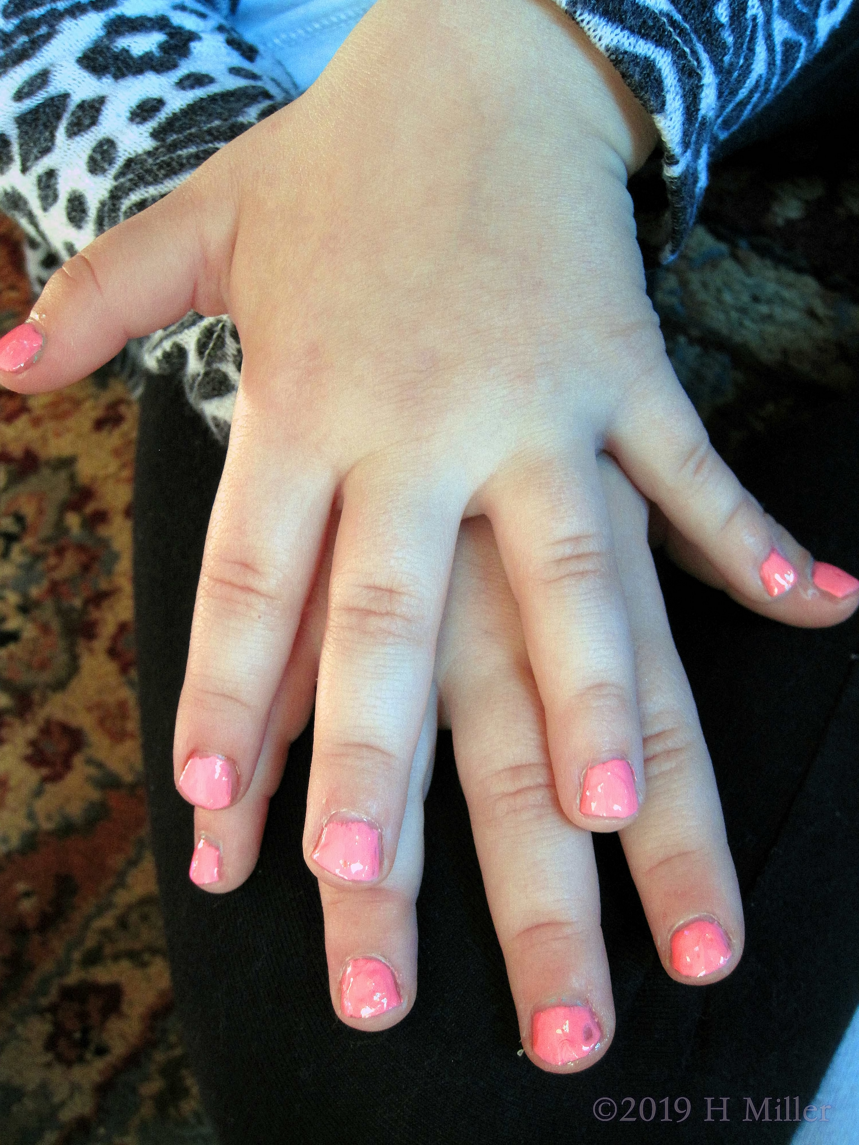 I Think Pink! Pink Polish On Kids Mani! I Think Pink! Pink Polish On Kids Mani!