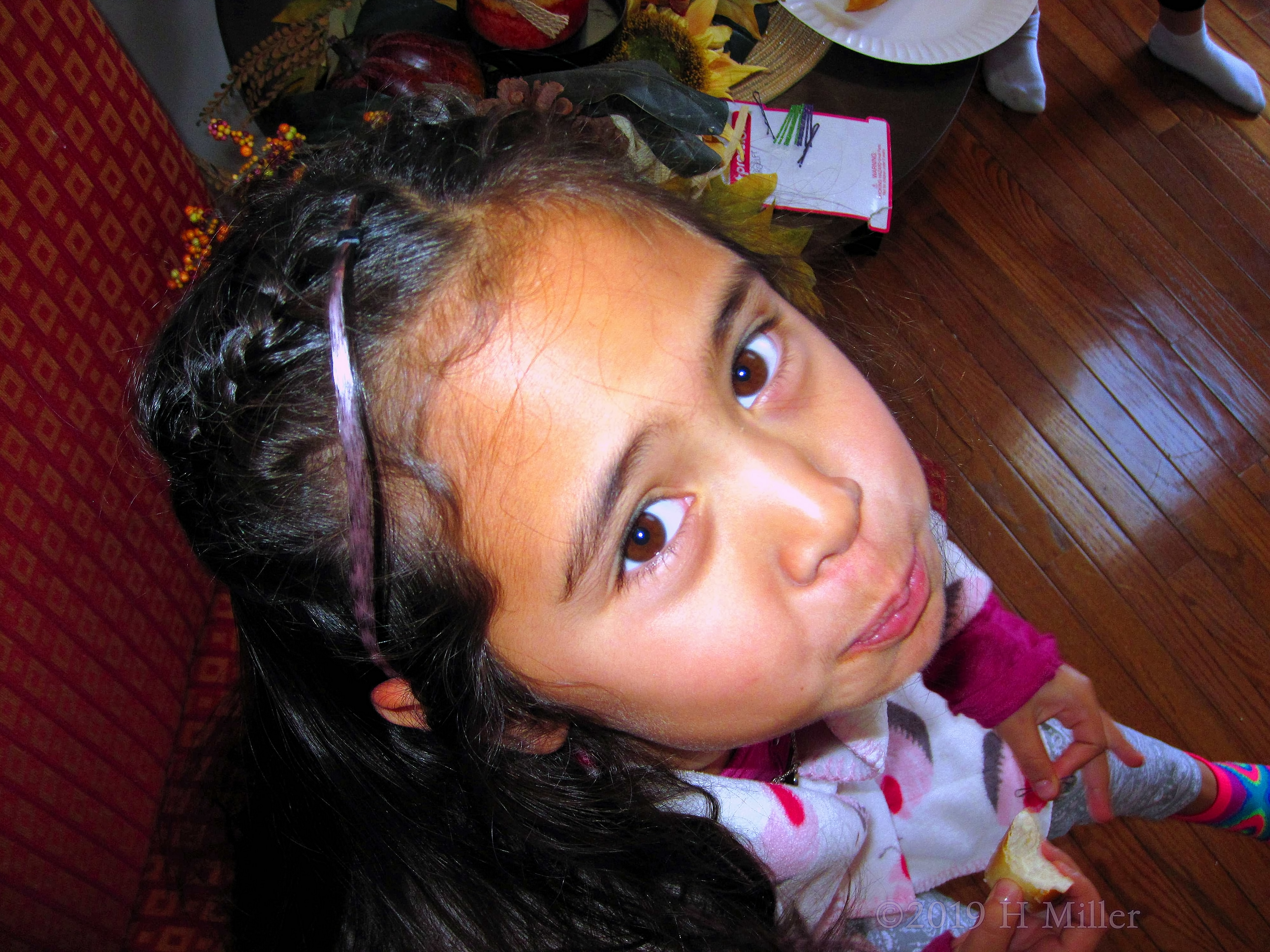 Pink Hair And Snacks! Party Guest Shows Off Pink Hair Feather! Pink Hair And Snacks! Party Guest Shows Off Pink Hair Feather!