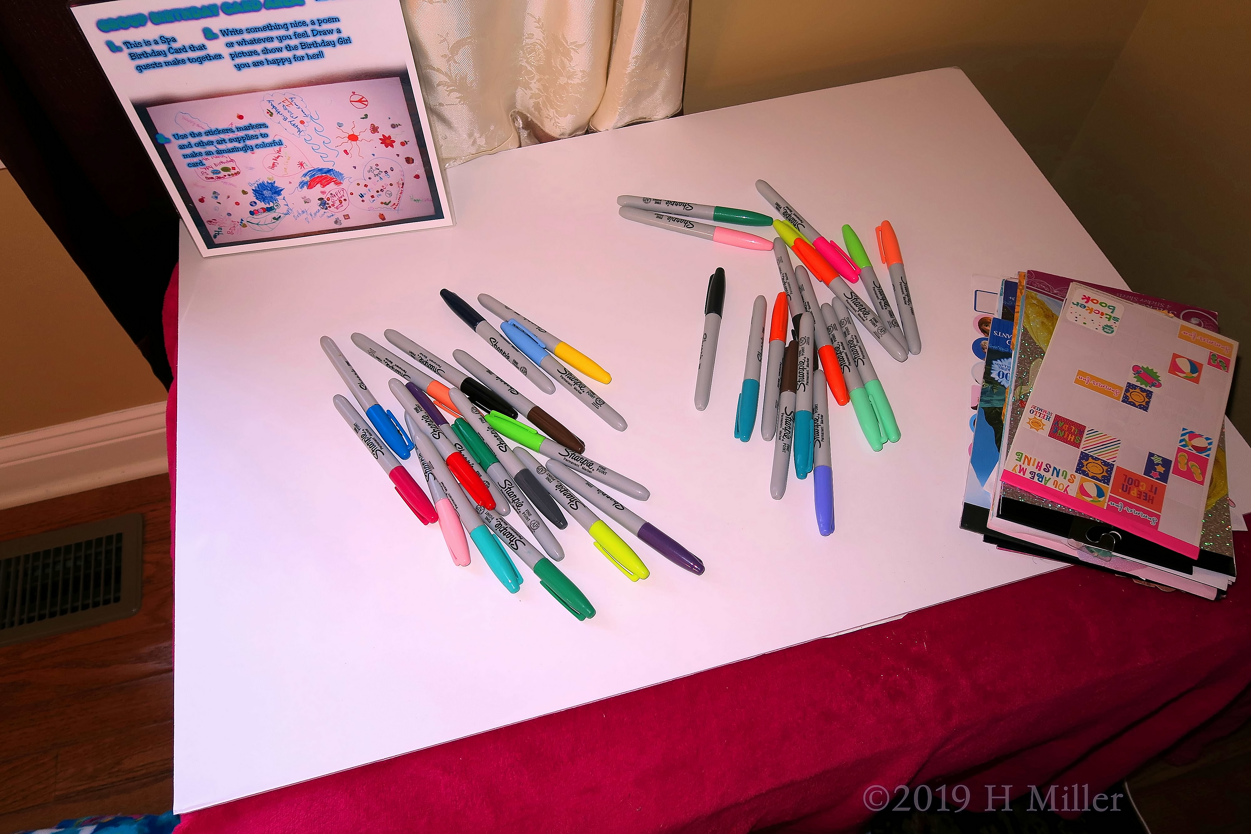 Sharpies, Spa Birthday Card, And Sparkles! Sharpies, Spa Birthday Card, And Sparkles!