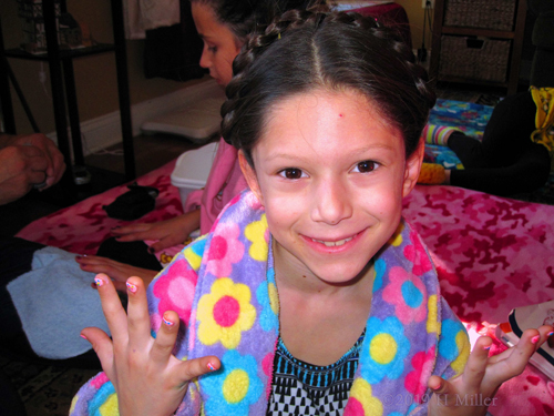 Polished And Posing! Party Guest Shows Off New Kids Mani! Polished And Posing! Party Guest Shows Off New Kids Mani!