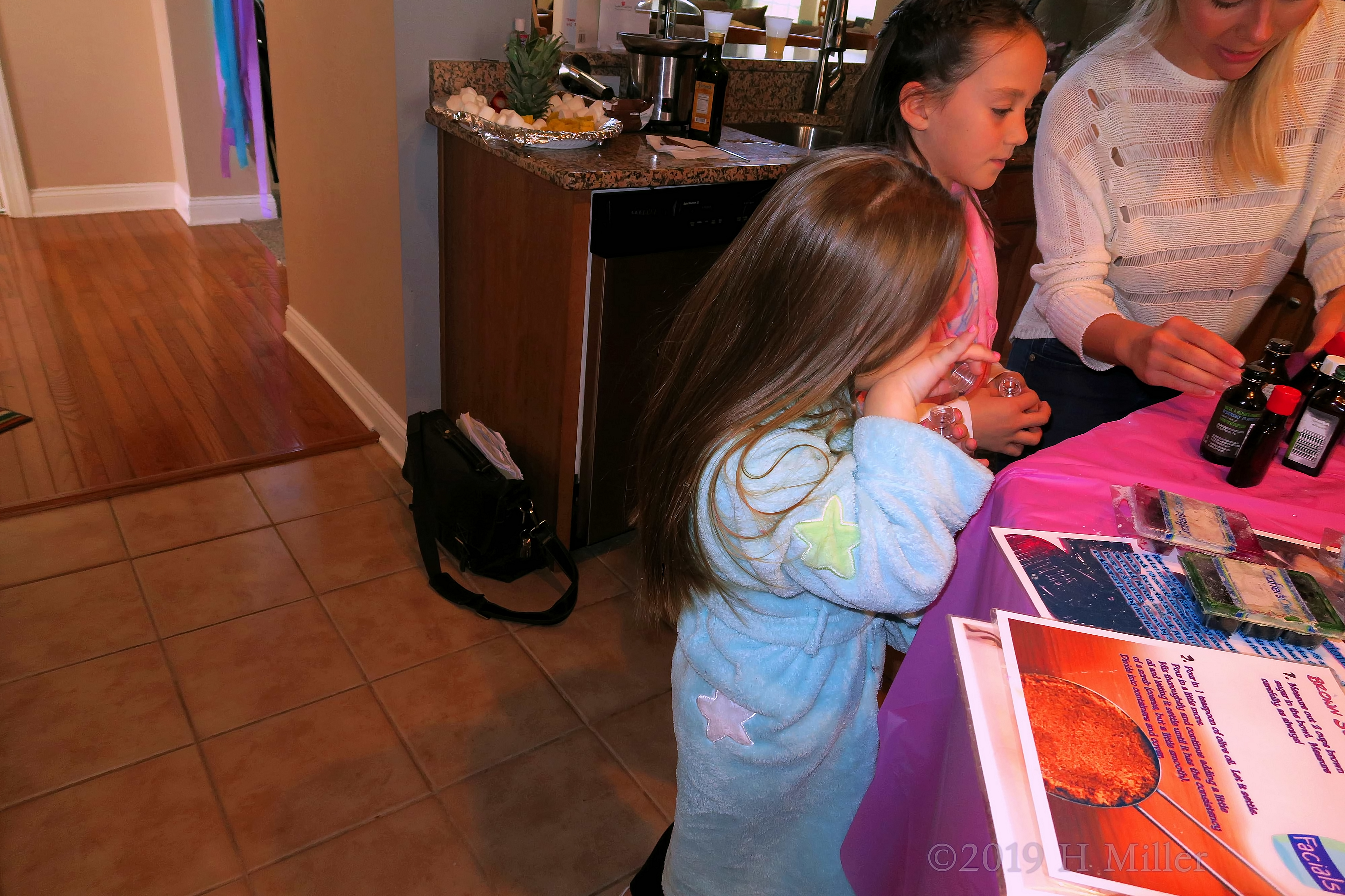 Carefully Crafting! Spa Party Guests Make Lip Balm Kids Crafts! Carefully Crafting! Spa Party Guests Make Lip Balm Kids Crafts!