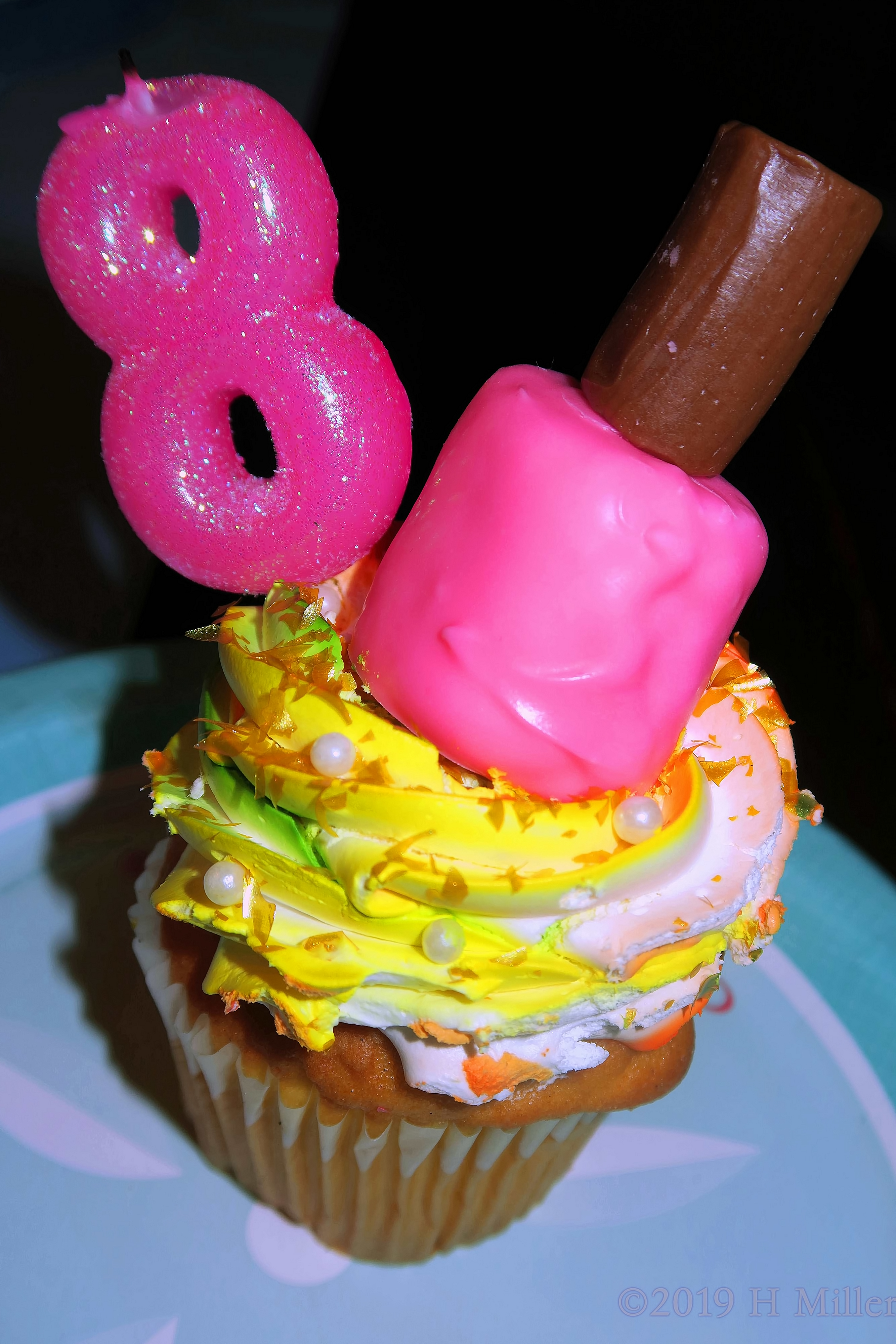 Closeup Of The Cutest Cupcake! Birthday Girl Cupcake At The Spa For Kids! Closeup Of The Cutest Cupcake! Birthday Girl Cupcake At The Spa For Kids!