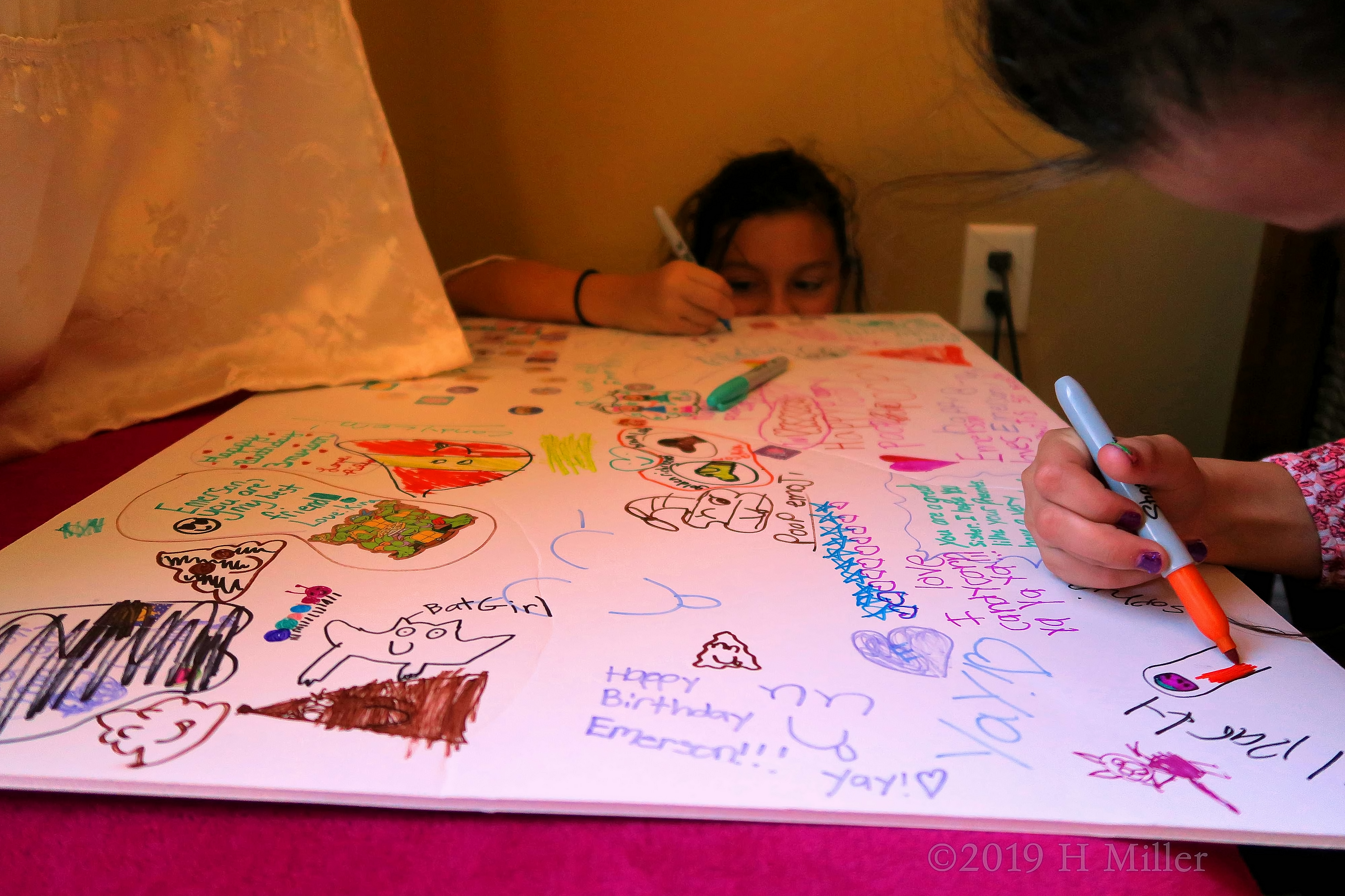 Sharpies And Signatures! Spa Birthday Card For The Kids Party! Sharpies And Signatures! Spa Birthday Card For The Kids Party!