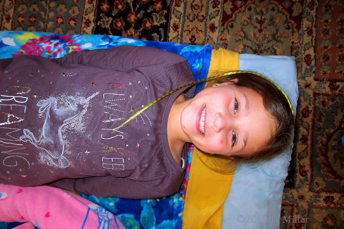 Beaming Bright! All Smiles On Party Guest Before Kids Facial! Beaming Bright! All Smiles On Party Guest Before Kids Facial!