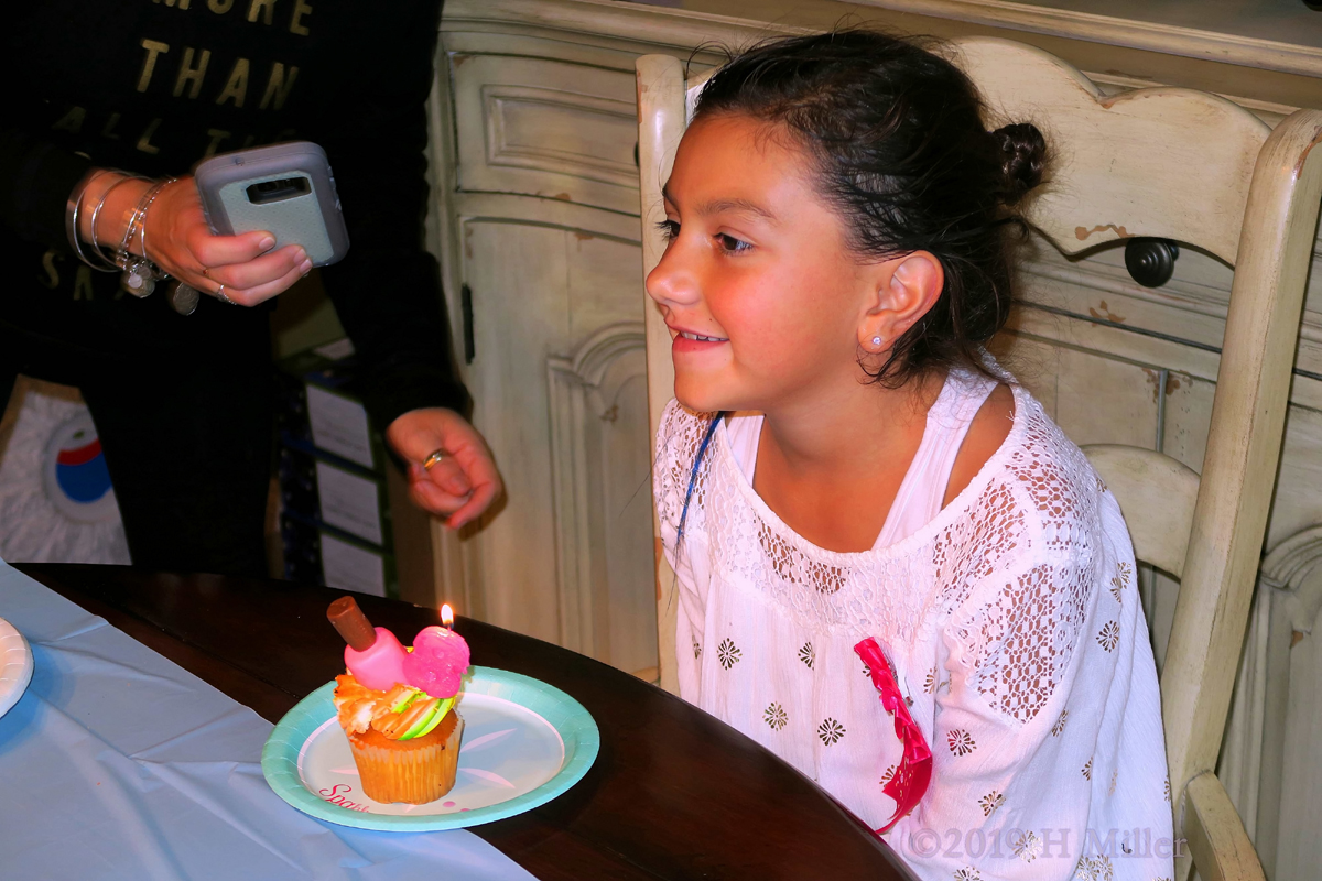 Birthday Badges And Blessings! Birthday Girl Blows Out Candles At The Kids Spa!