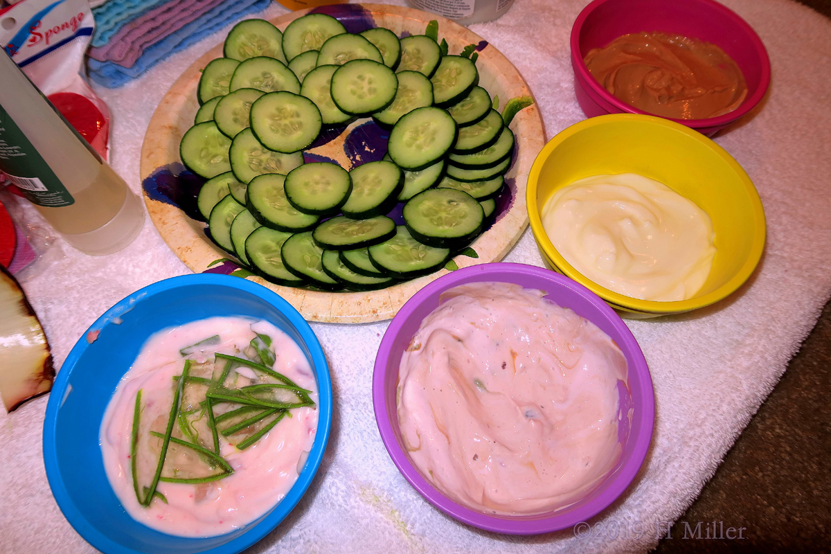 Very Cool Cukes, Aloe And Masques! Kids Facials At The Spa Party! 