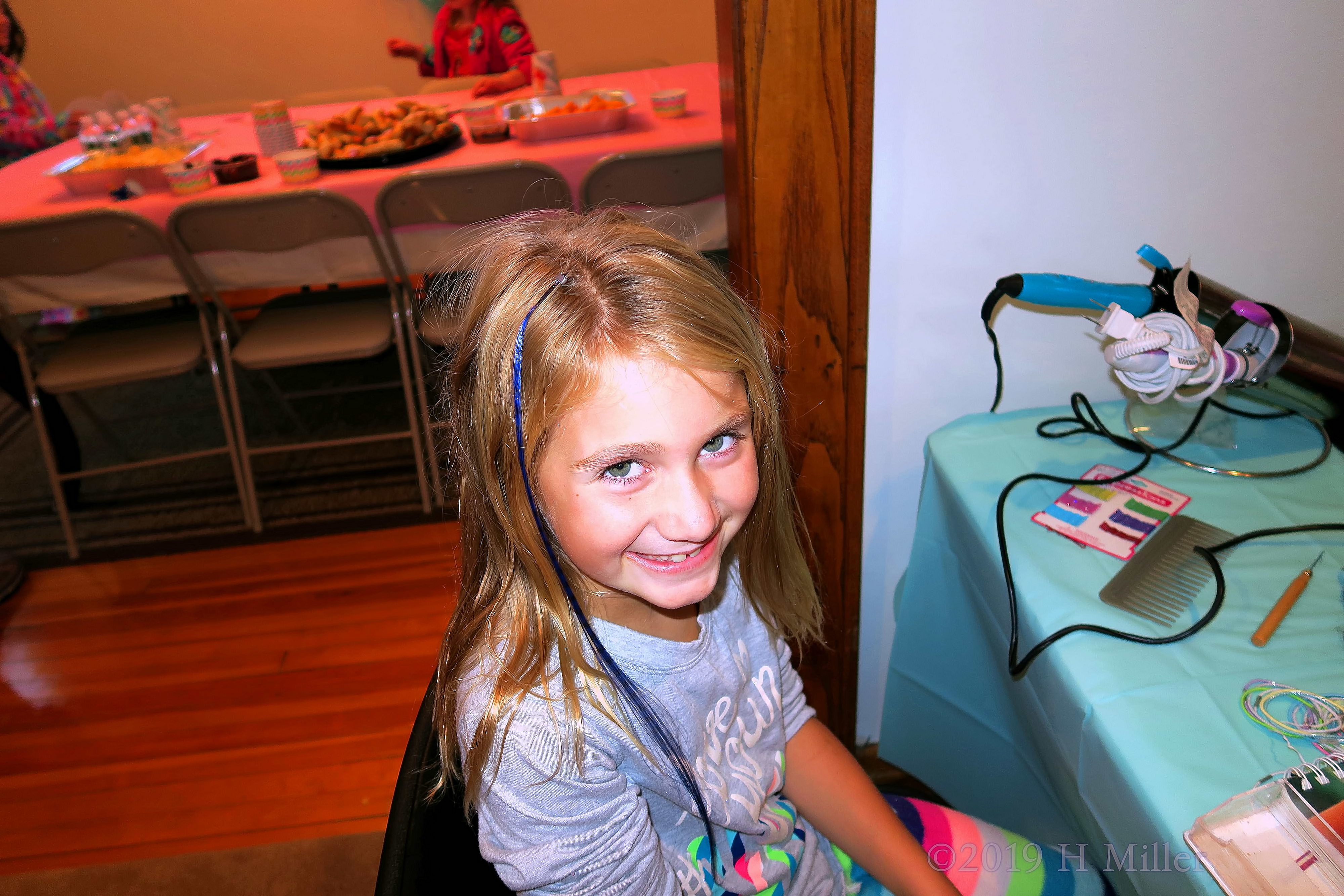 Welcoming Waves And Hair Feathers! Kids Hairstyle At The Spa Party! 4 Welcoming Waves And Hair Feathers! Kids Hairstyle At The Spa Party! 4