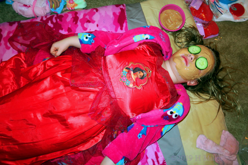 Radiant In Red! Birthday Girl Gets Kids Facial! Radiant In Red! Birthday Girl Gets Kids Facial!