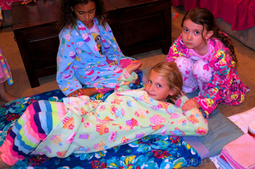 Sitting Around The Facials Area! Kids Party Guests Pose For Kids Facial! Sitting Around The Facials Area! Kids Party Guests Pose For Kids Facial!