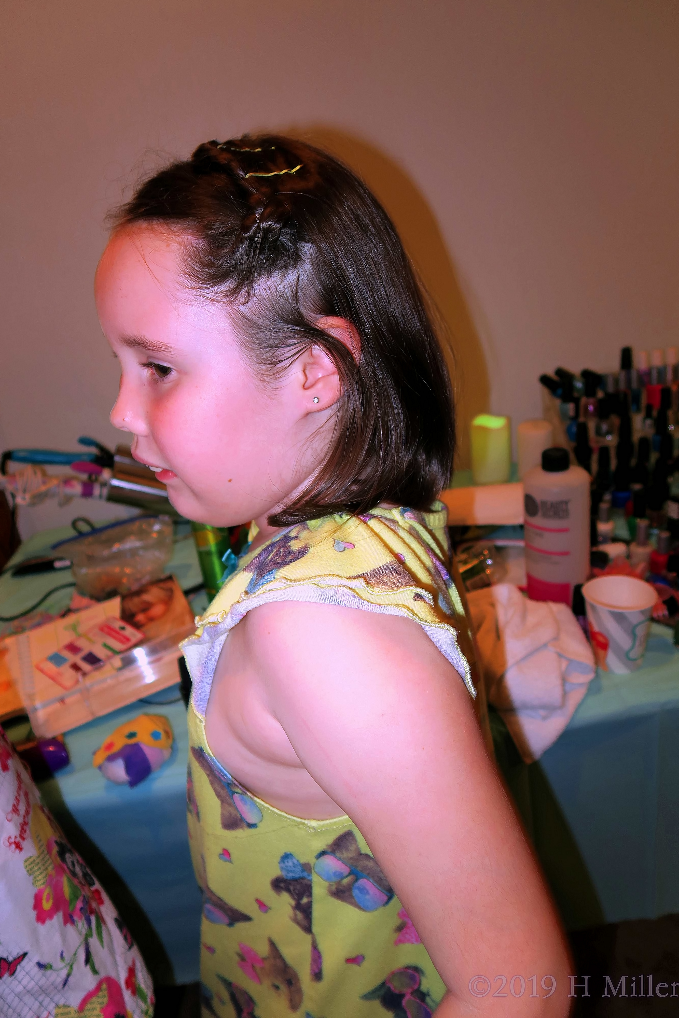 Braided Beautifully! Side Shot Of Kids Hairstyle On Spa Party Guest! 4 Braided Beautifully! Side Shot Of Kids Hairstyle On Spa Party Guest! 4