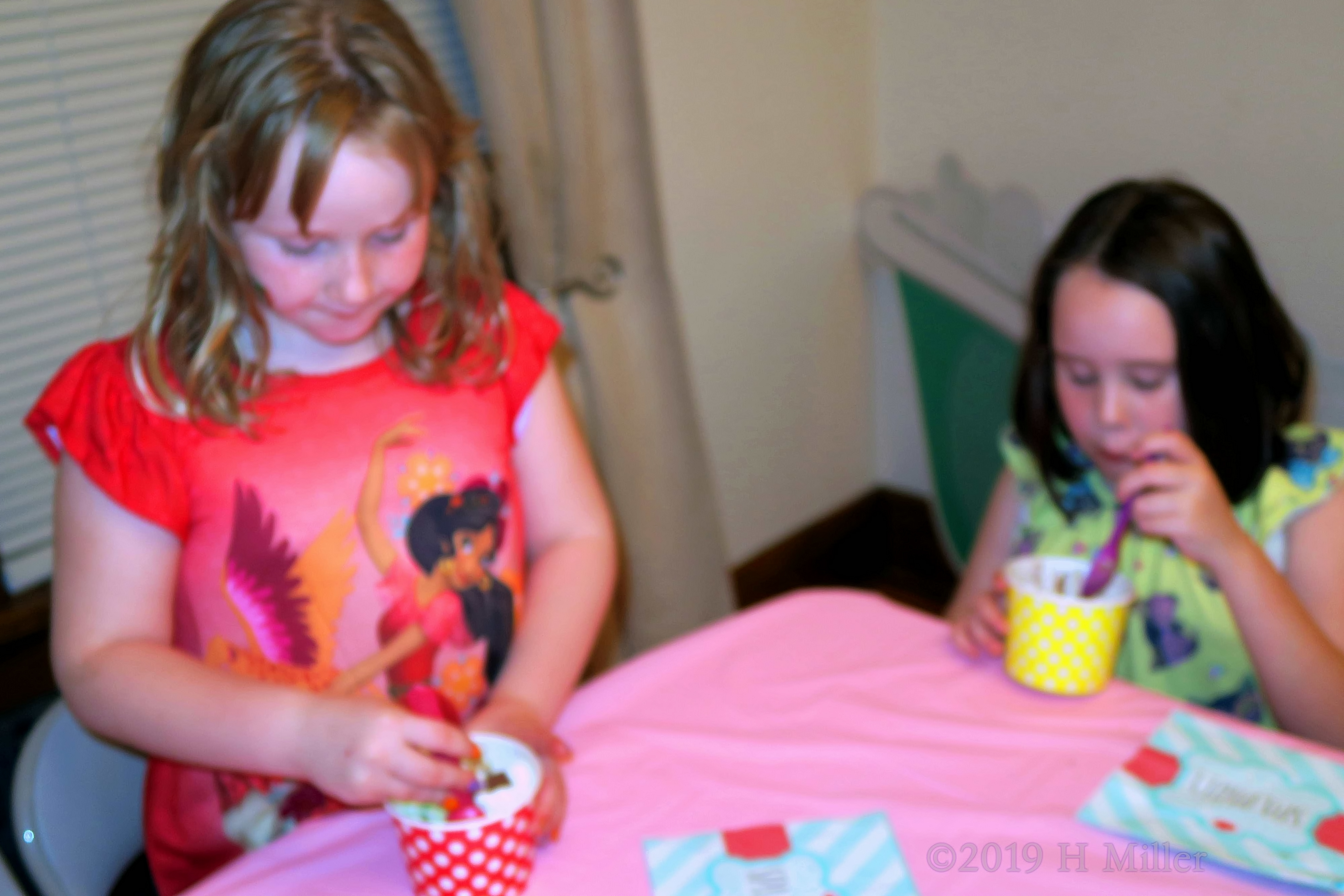 Digging Into Dessert! Birthday Girl And Friend Have Dessert At Spa Party! 4 Digging Into Dessert! Birthday Girl And Friend Have Dessert At Spa Party! 4