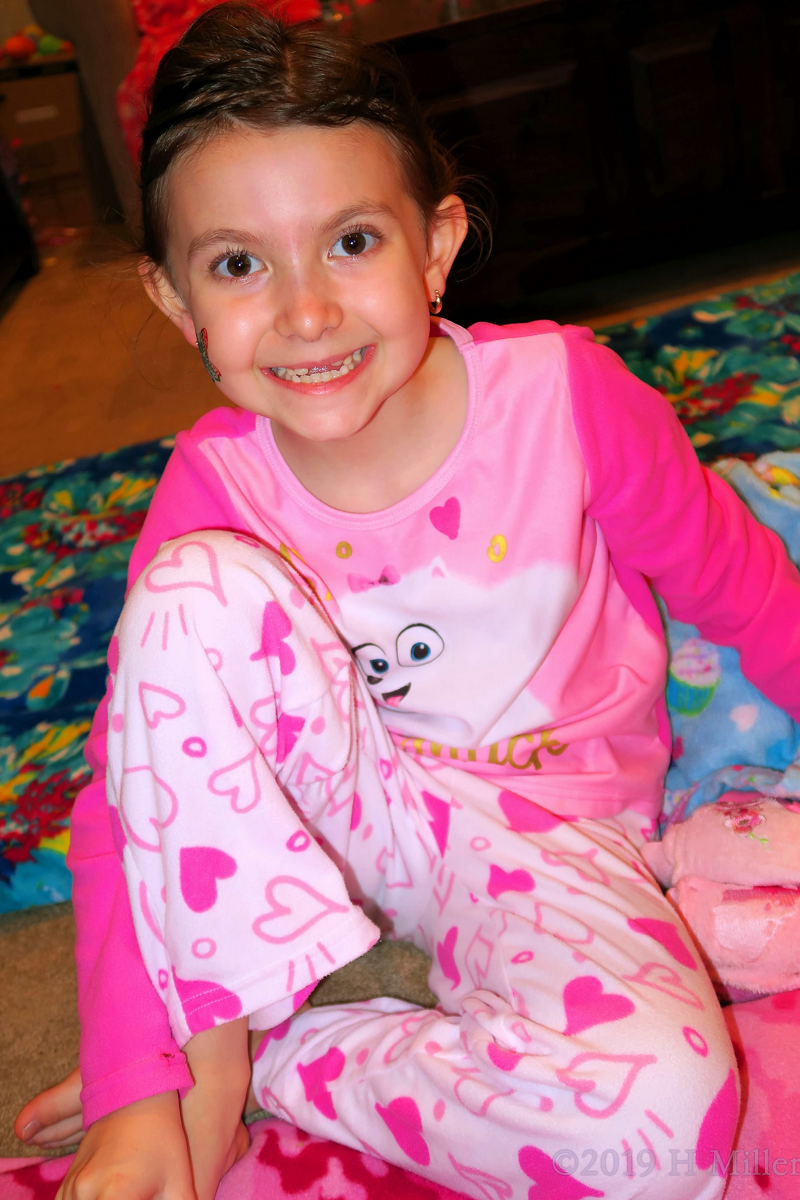 Happy After Facials For Girls! Party Guest Poses At The Girls Spa! Happy After Facials For Girls! Party Guest Poses At The Girls Spa!