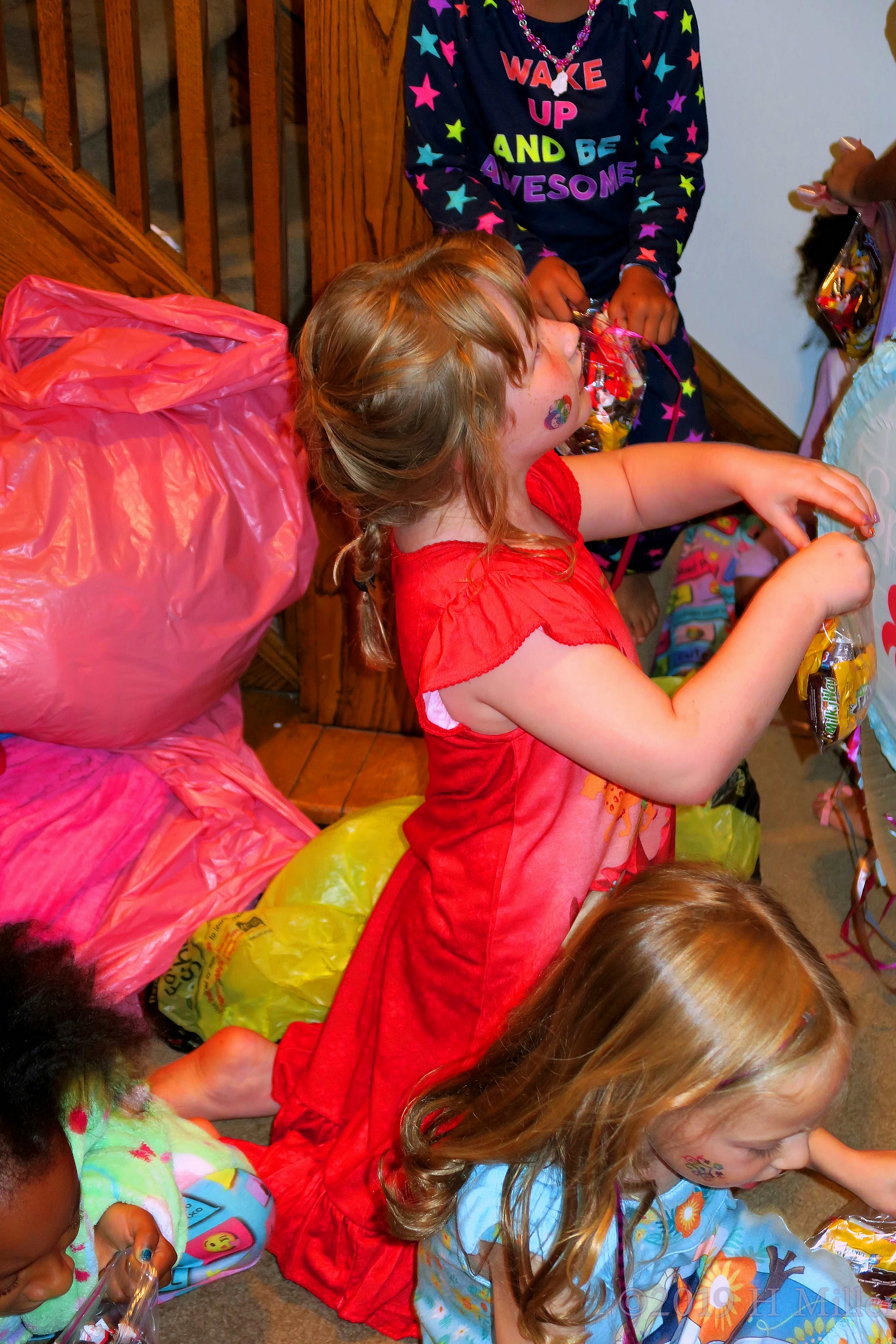 Timing And Temporary Tattoos! Birthday Girl Picks Up Goodies From The Pinata! 4 Timing And Temporary Tattoos! Birthday Girl Picks Up Goodies From The Pinata! 4