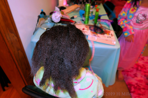 Back Of The Action! Party Guest Gets New Kids Hairstyle