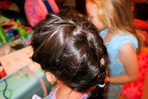Becoming Braids! Party Guest Gets New Kids Hairstyle!