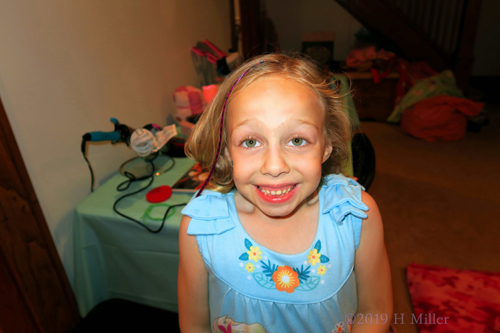 Excited Expectations! Spa Party Guest Poses With New Kids Hairstyle! Excited Expectations! Spa Party Guest Poses With New Kids Hairstyle!