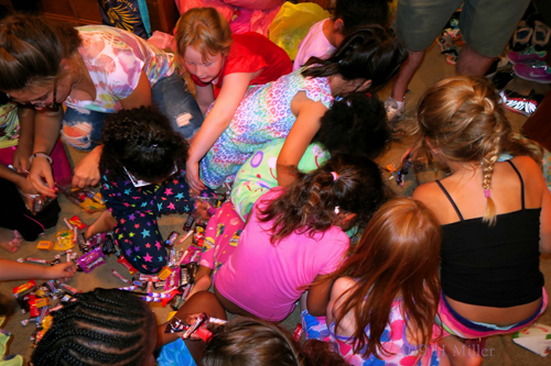 Goodies On The Ground! Pinata Pickup For Girls Spa Party! Goodies On The Ground! Pinata Pickup For Girls Spa Party!