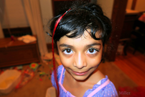 Perfectly Pink! Hot Pink Hair Feather On Kids Hairstyle At The Girls Spa! Perfectly Pink! Hot Pink Hair Feather On Kids Hairstyle At The Girls Spa!