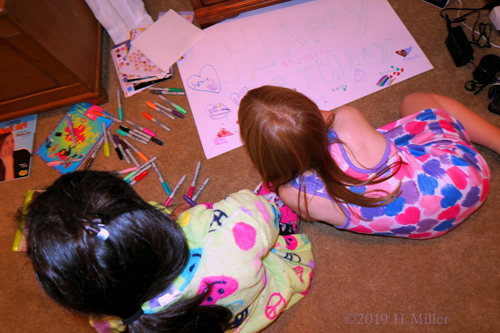 Silliness And Signing! Party Guests Sign The Spa Birthday Card! Silliness And Signing! Party Guests Sign The Spa Birthday Card!