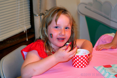 Temporary Tattoos And Tables! Dessert For Birthday Girl At The Girls Spa Party! Temporary Tattoos And Tables! Dessert For Birthday Girl At The Girls Spa Party!