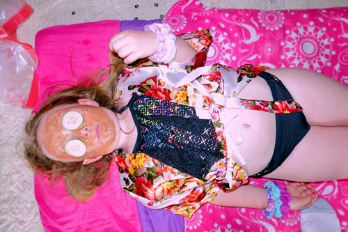 Kids Spa Birthday Party For Emma!