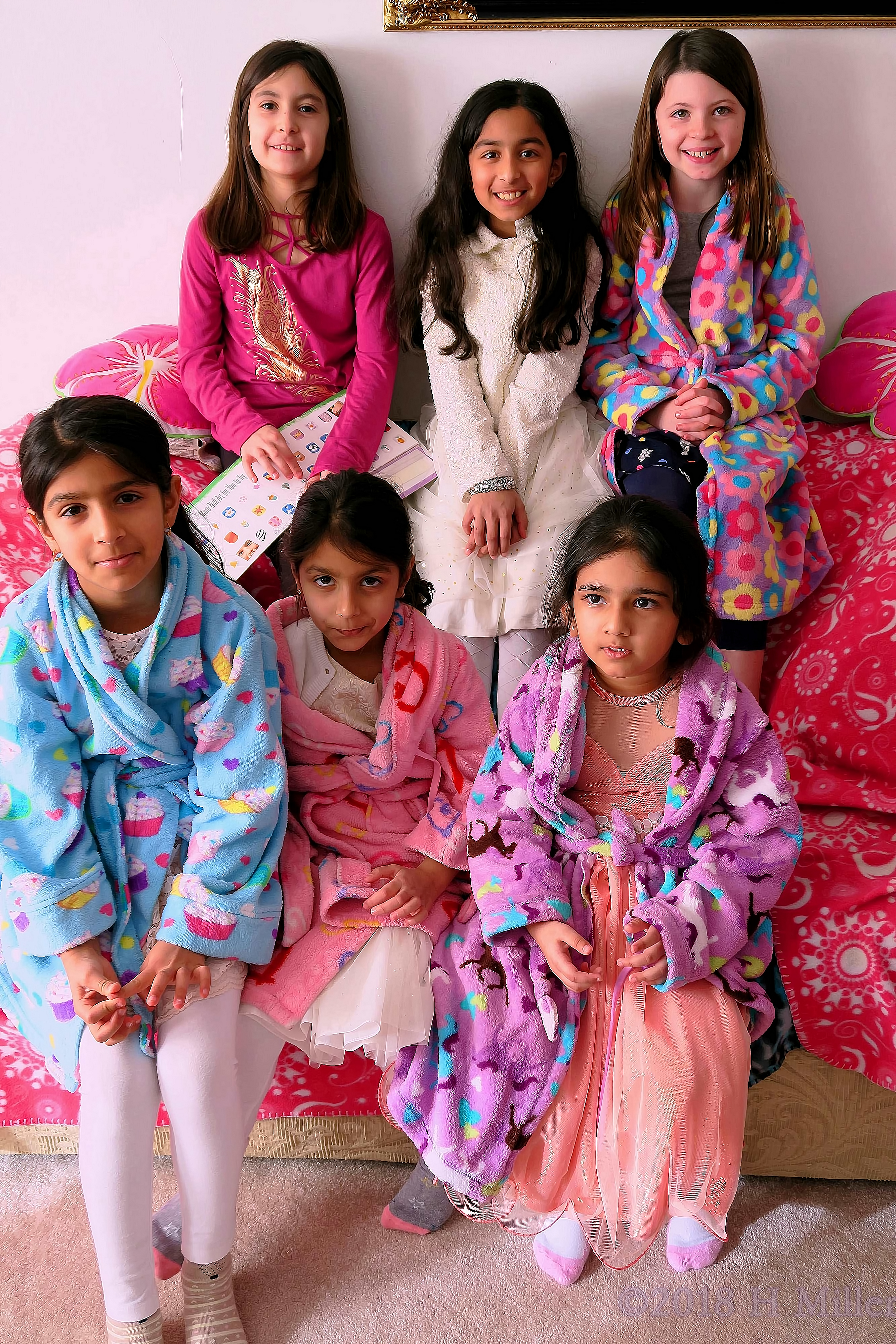 Framing The Moment With A Group Photo Before Starting The Kids Spa Party Framing The Moment With A Group Photo Before Starting The Kids Spa Party