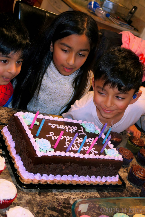 Fatima Blowing Out The Candles With Her Brother, And Making A Birthday Wish!