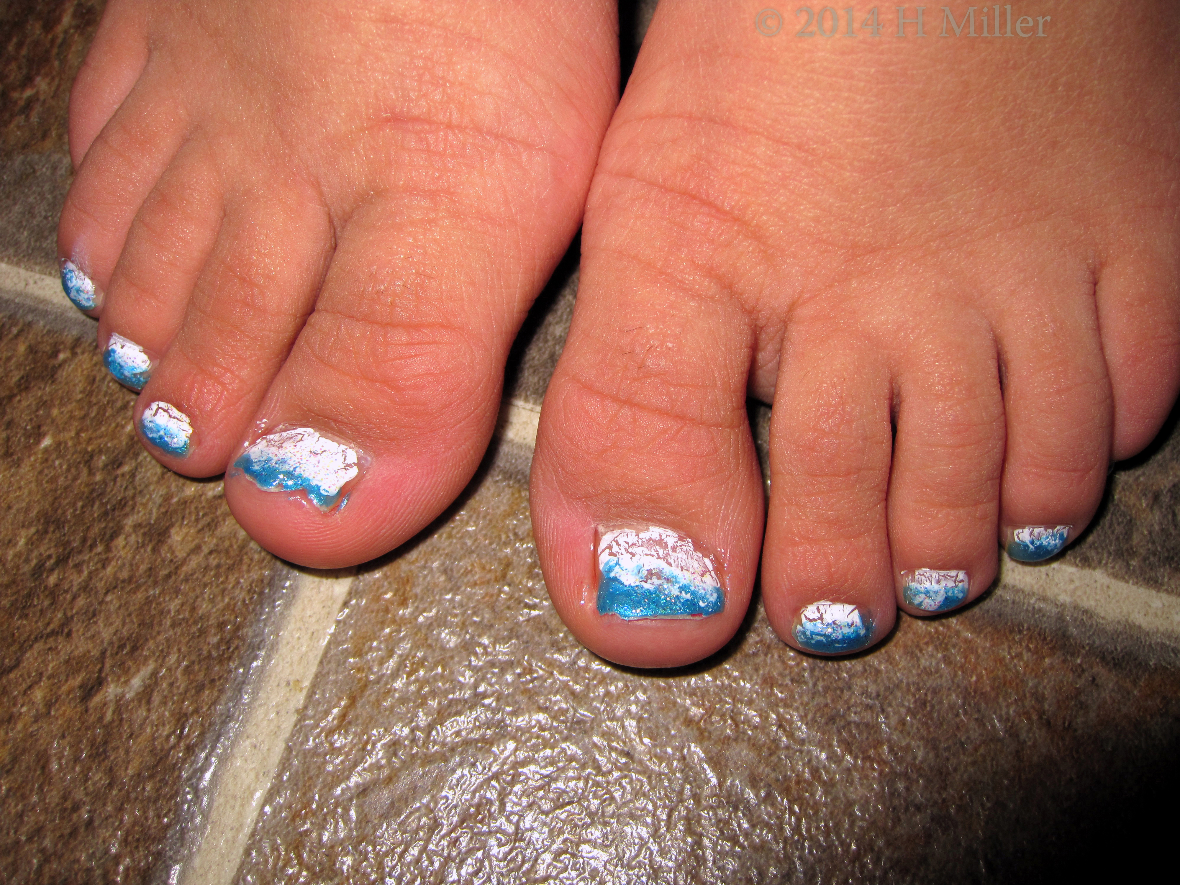 Ombre! Way Cool! OPI Shatter White And Blue Ombre! Way Cool! OPI Shatter White And Blue