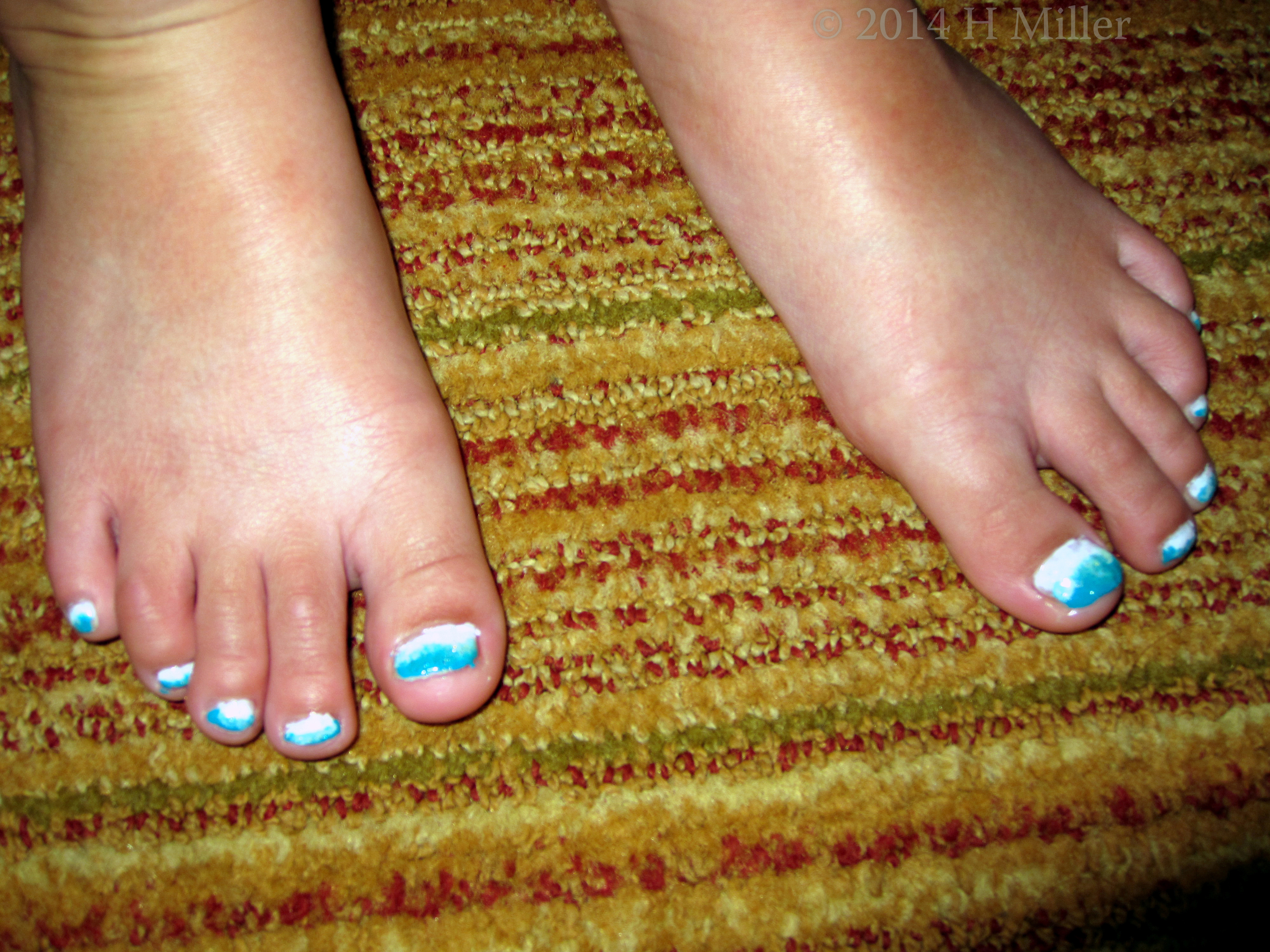 White And Blue Ombre With Glitter White And Blue Ombre With Glitter