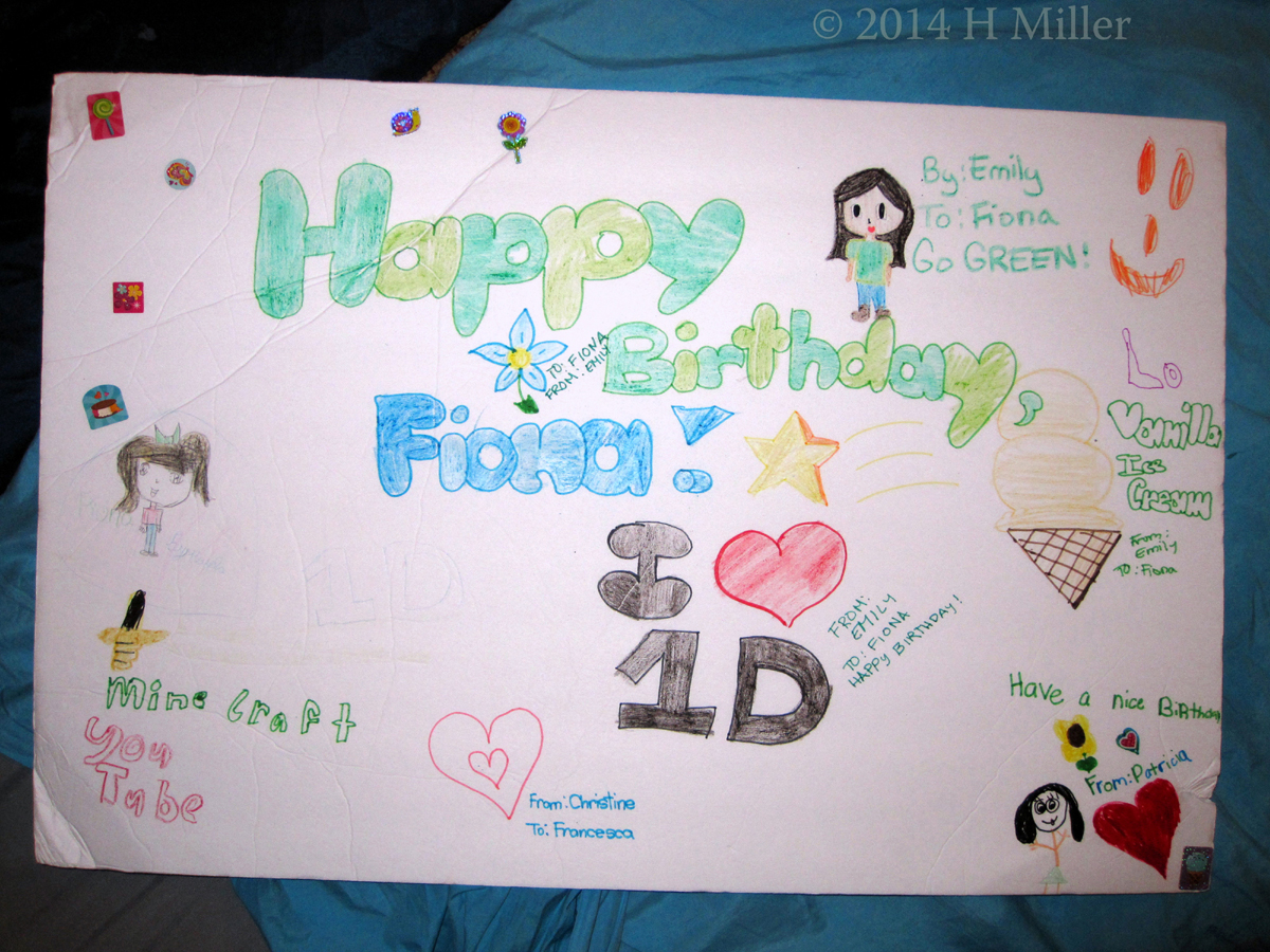 Kids Spa Party Birthday Card! Amazing Graphics! Kids Spa Party Birthday Card! Amazing Graphics!