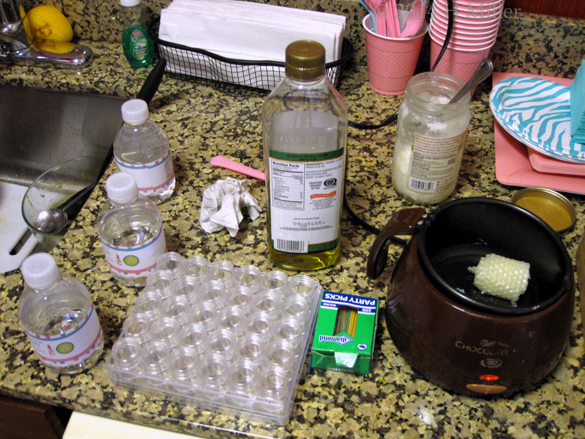 Spa Party Lip Balm Craft Set Up Spa Party Lip Balm Craft Set Up