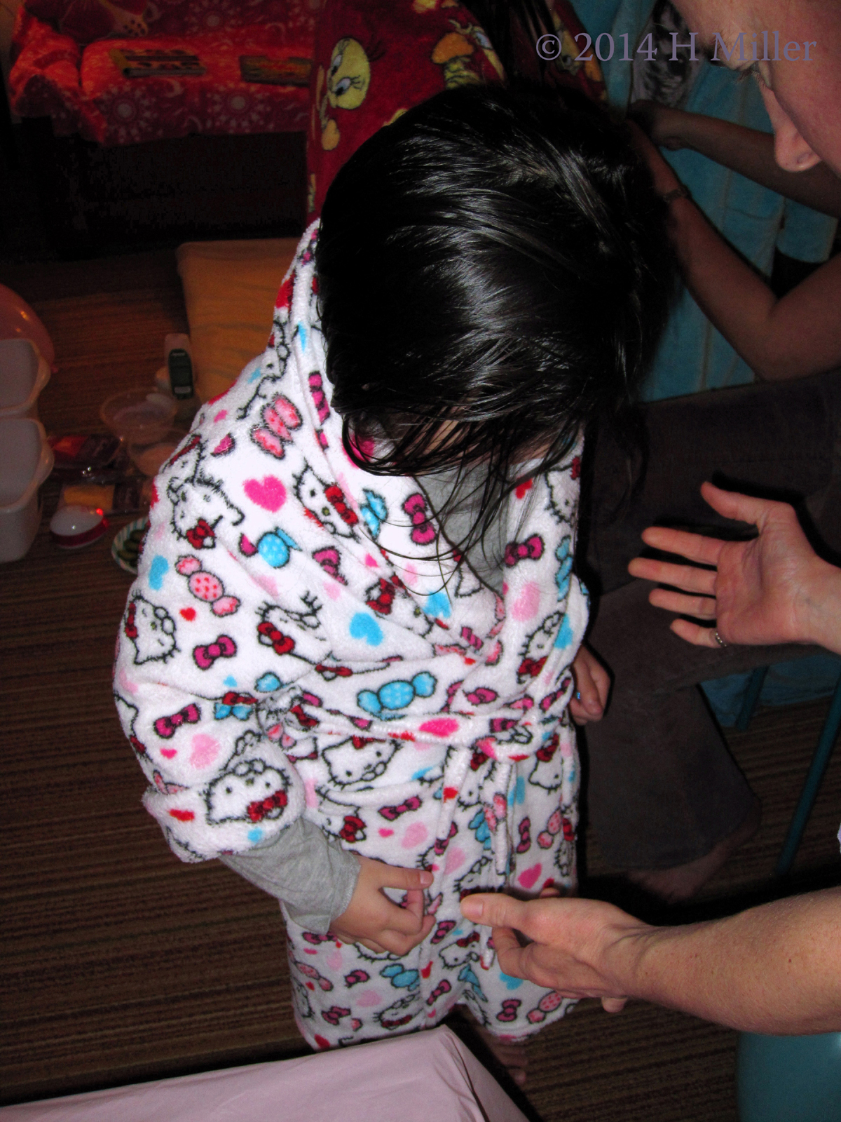 Tying The Sash On Her Robe Tying The Sash On Her Robe