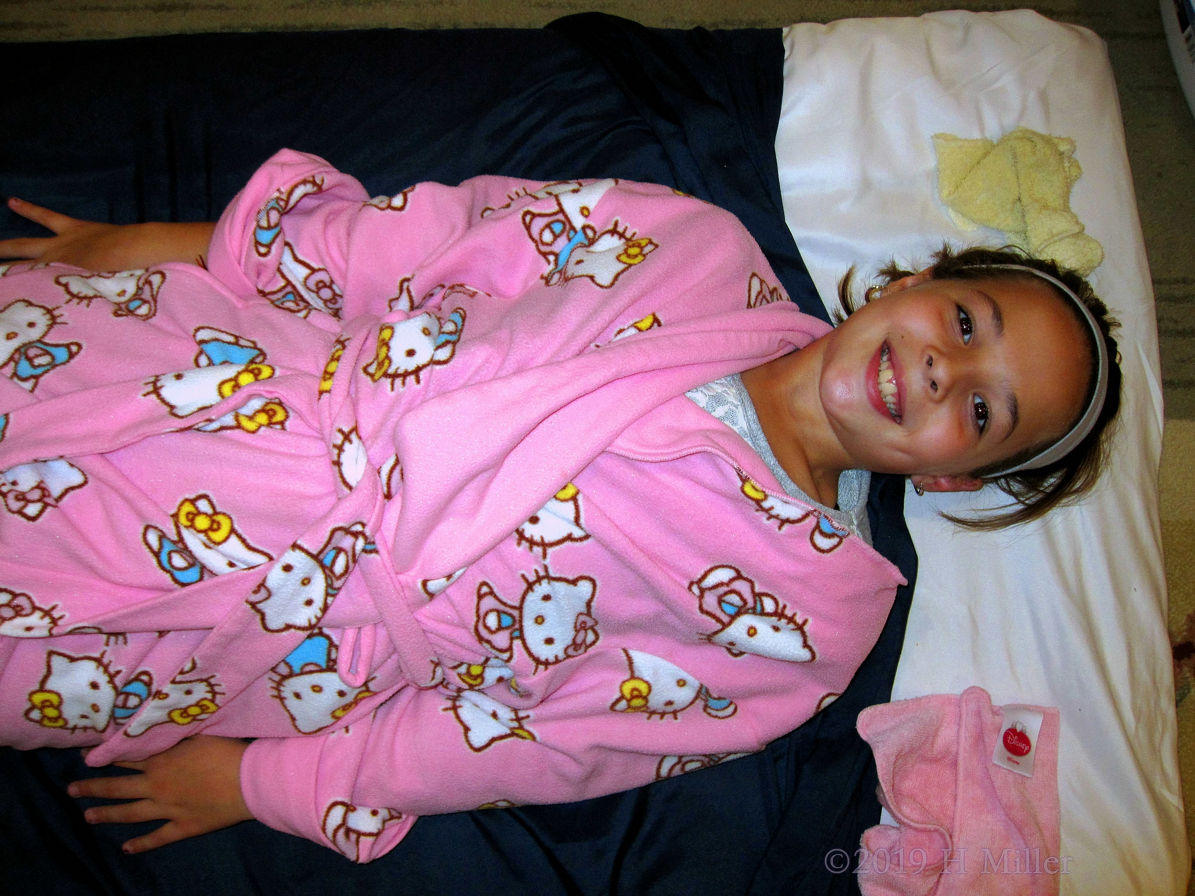 All Pink Everything! Birthday Girl Poses In A Pink Spa Robe For Her Kids Facial! All Pink Everything! Birthday Girl Poses In A Pink Spa Robe For Her Kids Facial!