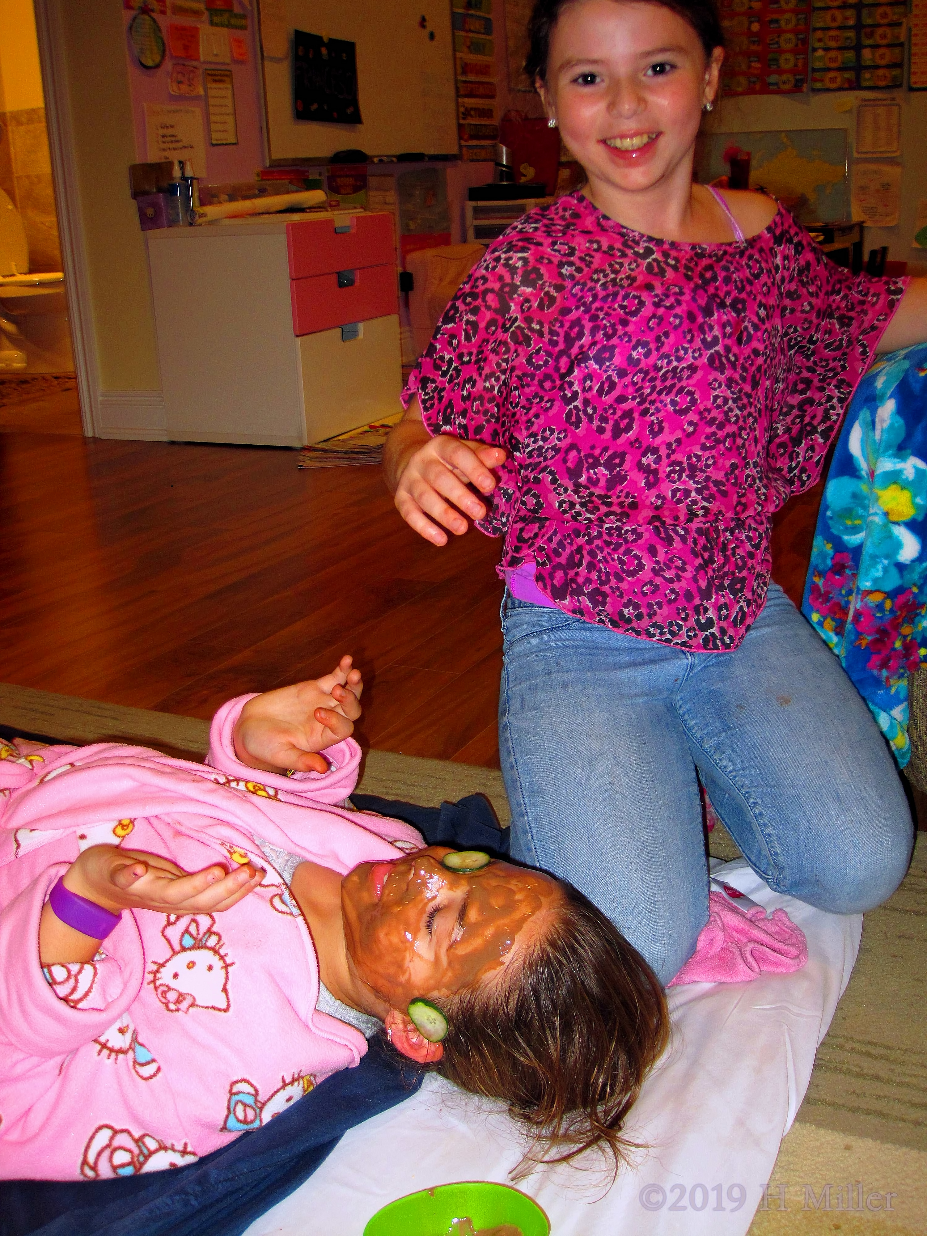 Falling Cucumbers! Getting Kids Facial Cucumbers To Stay Is The Funnest Part! Falling Cucumbers! Getting Kids Facial Cucumbers To Stay Is The Funnest Part!