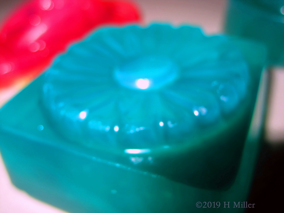 Aloha! Teal Kids Craft Soap Flower! 