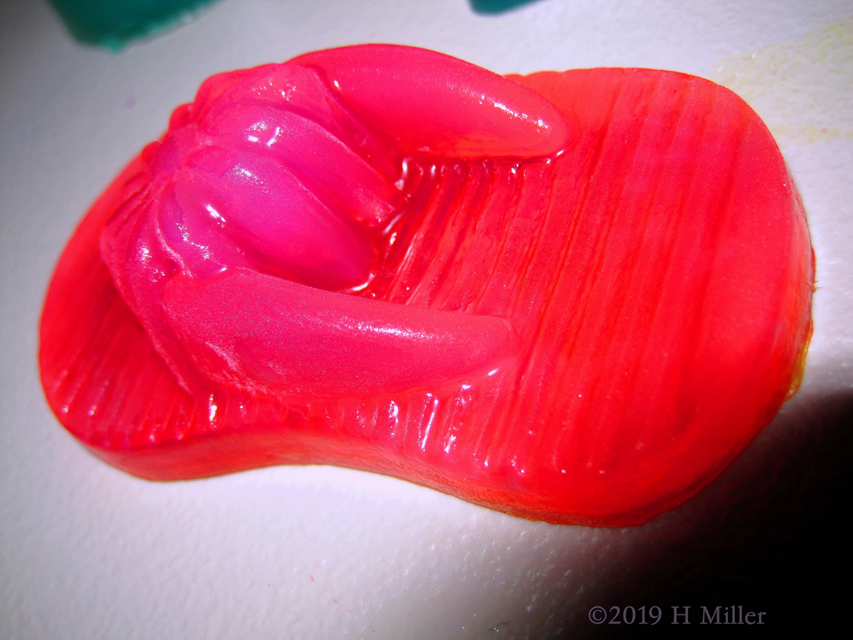 Hot Pink Flip Flop! Homemade Soap Kids Crafts! 