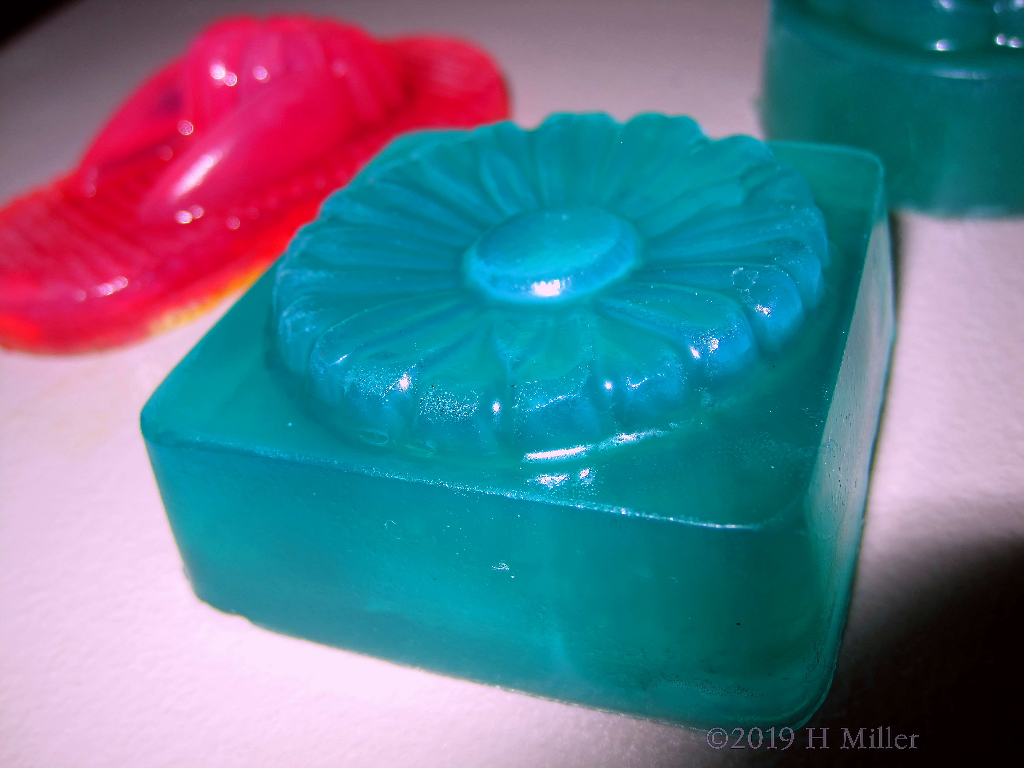 Spa Party Soap Kids Crafts! Teal Flower! 
