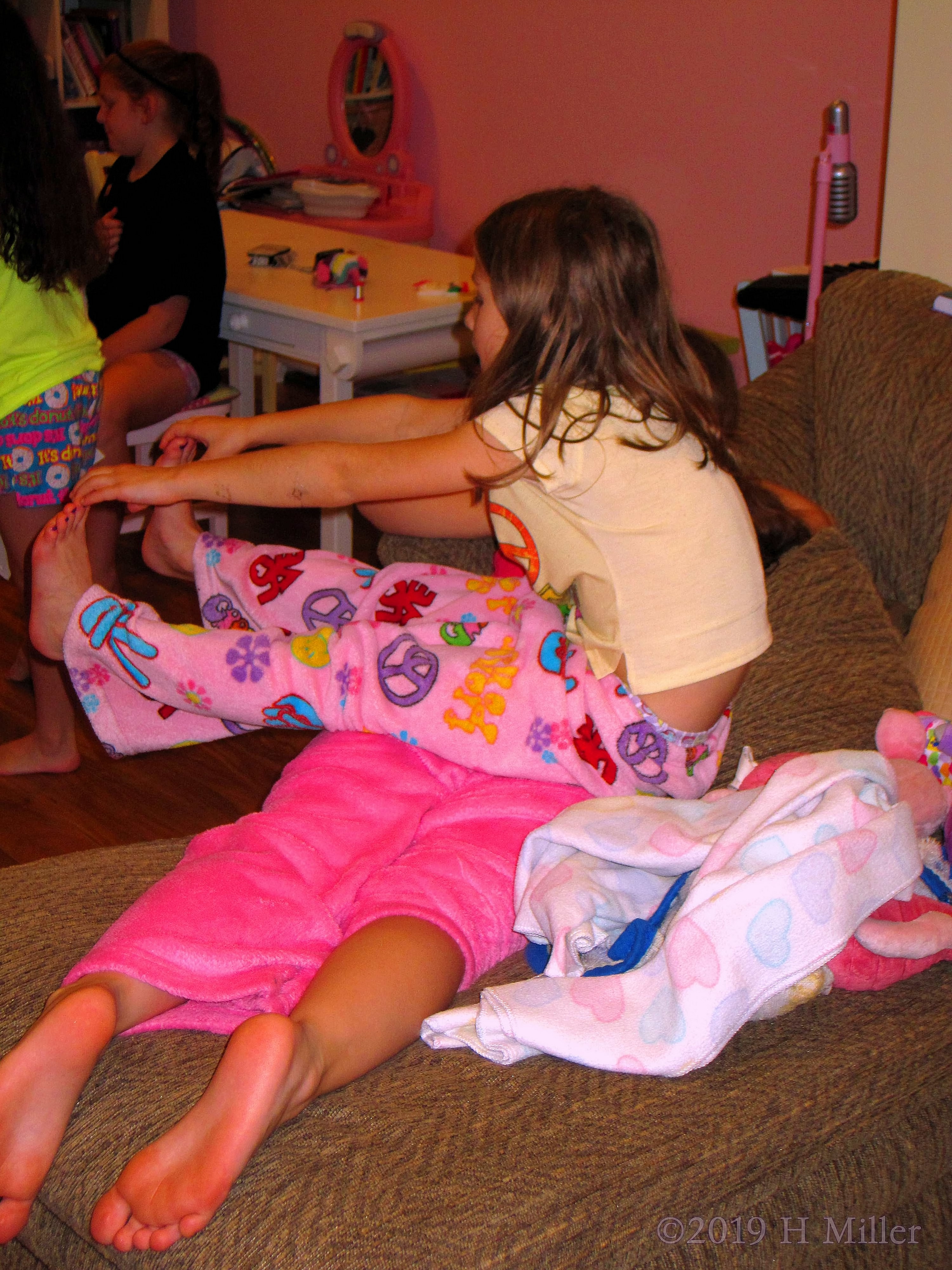 Stretching And Sitting On Friends! Party Guests Stretch For Party Games! 