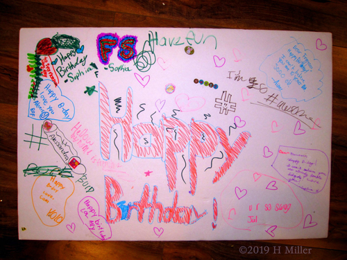 Kids Spa Birthday Card Completed! Kids Spa Birthday Card Completed!