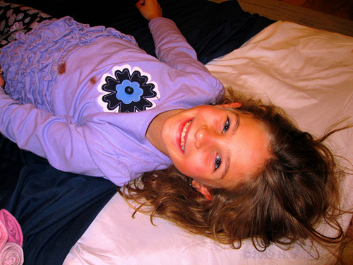 Smiling And Ready! Kids Party Guest Poses Before Girls Facial! Smiling And Ready! Kids Party Guest Poses Before Girls Facial!