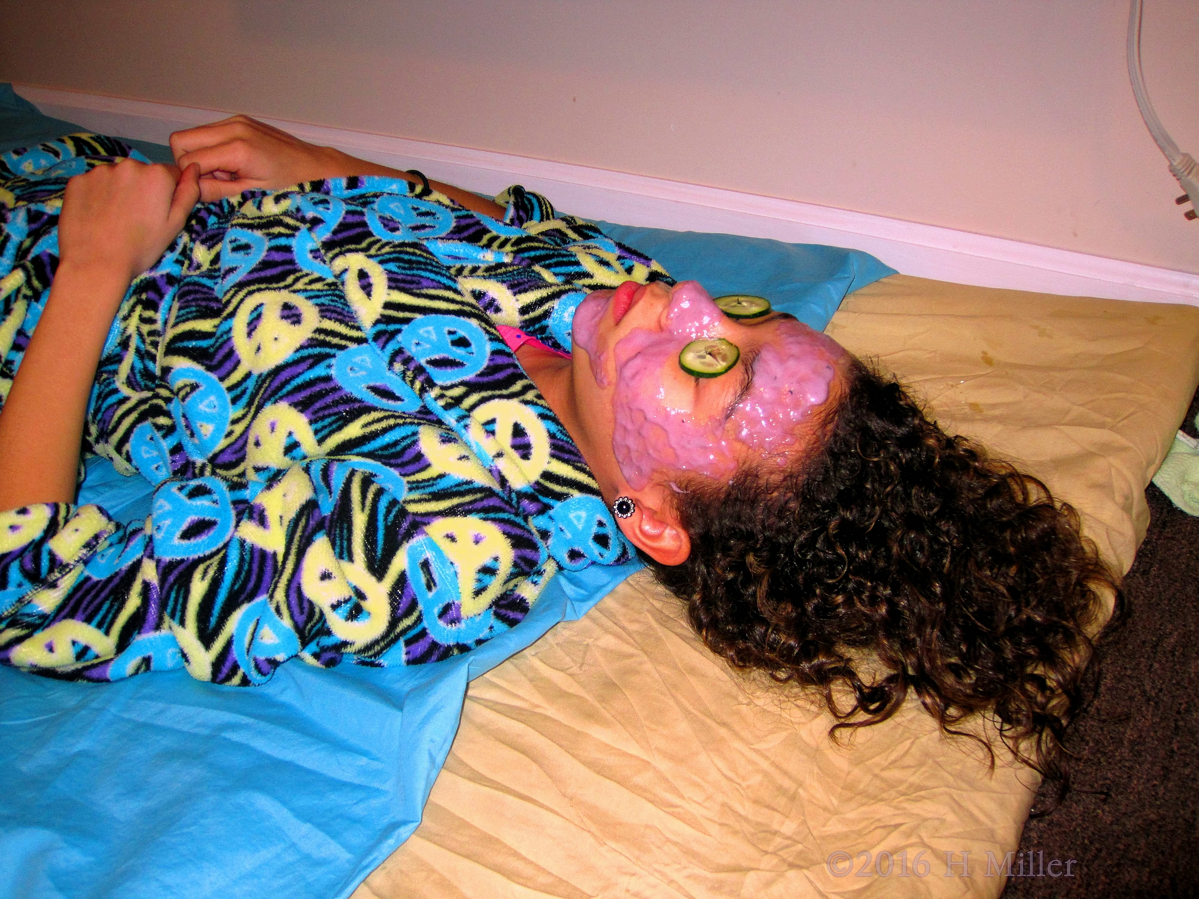 Relaxing In A Homemade Strawberry Face Mask Relaxing In A Homemade Strawberry Face Mask