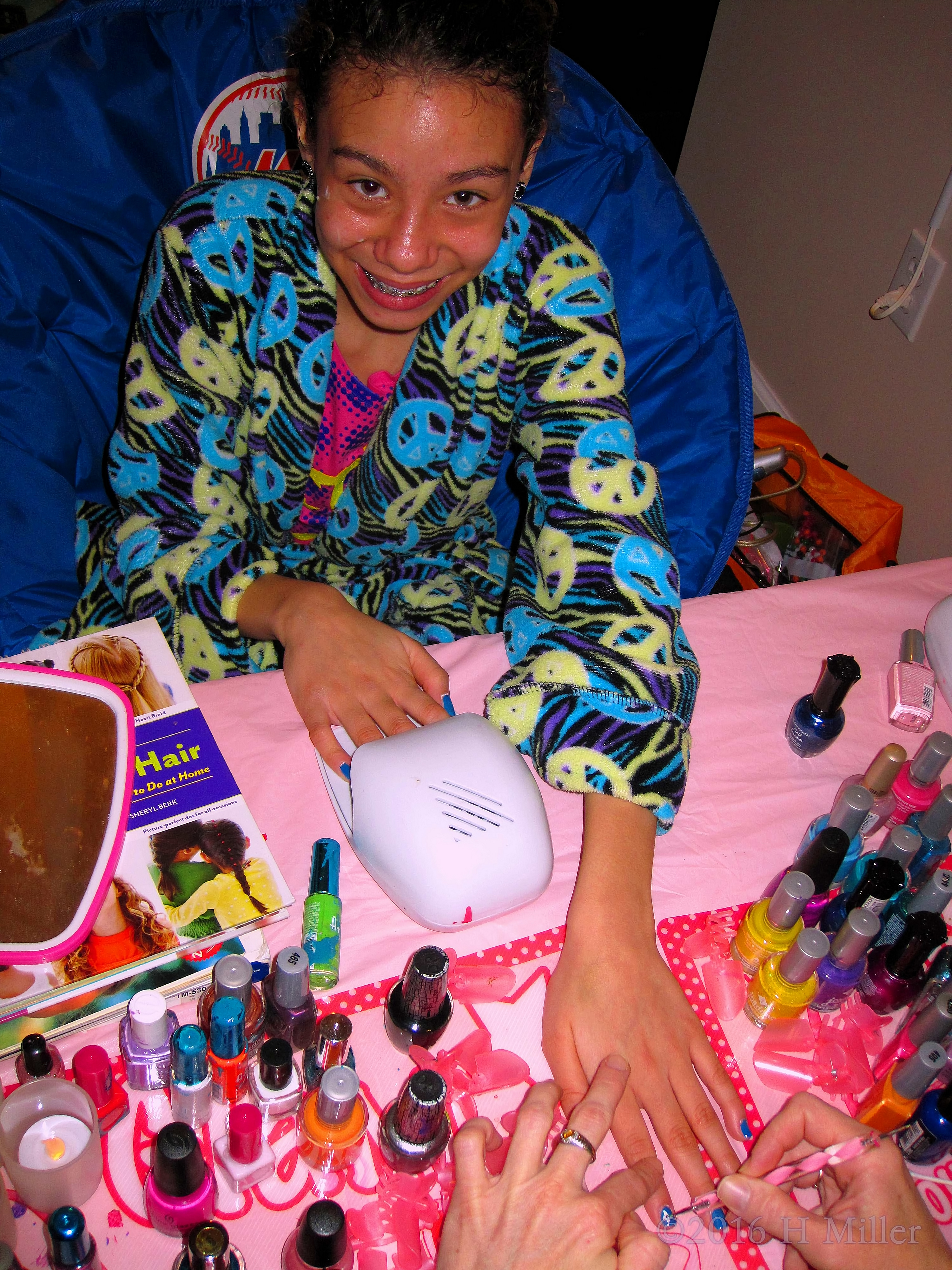 She's Excited To Get Her Home Kids Spa Manicure Done! She's Excited To Get Her Home Kids Spa Manicure Done!