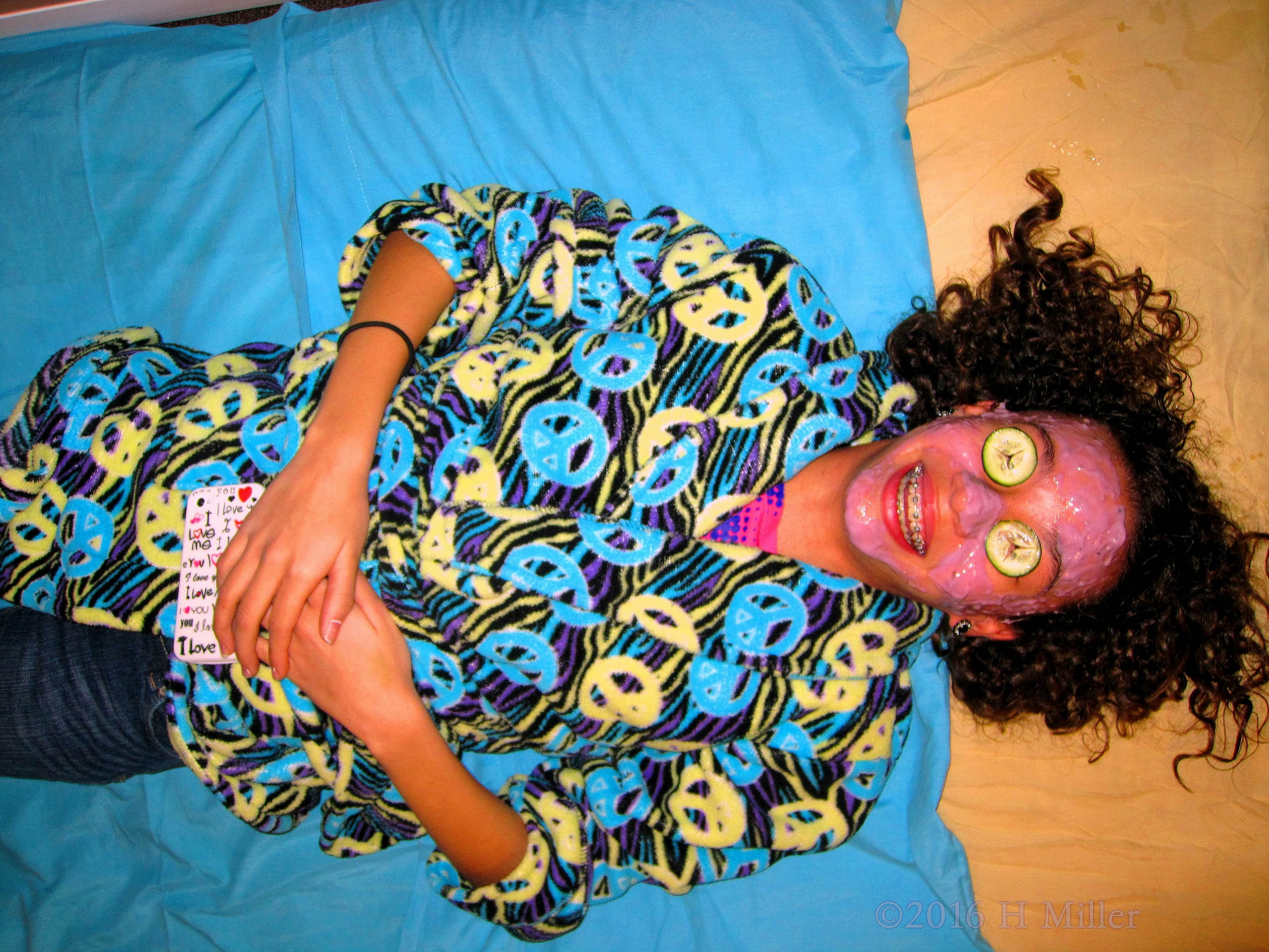 Smiling In Her Homemade Strawberry Facial Smiling In Her Homemade Strawberry Facial