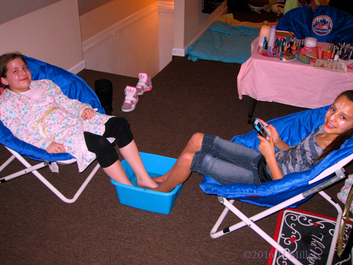 Chatting During Kids Pedicures