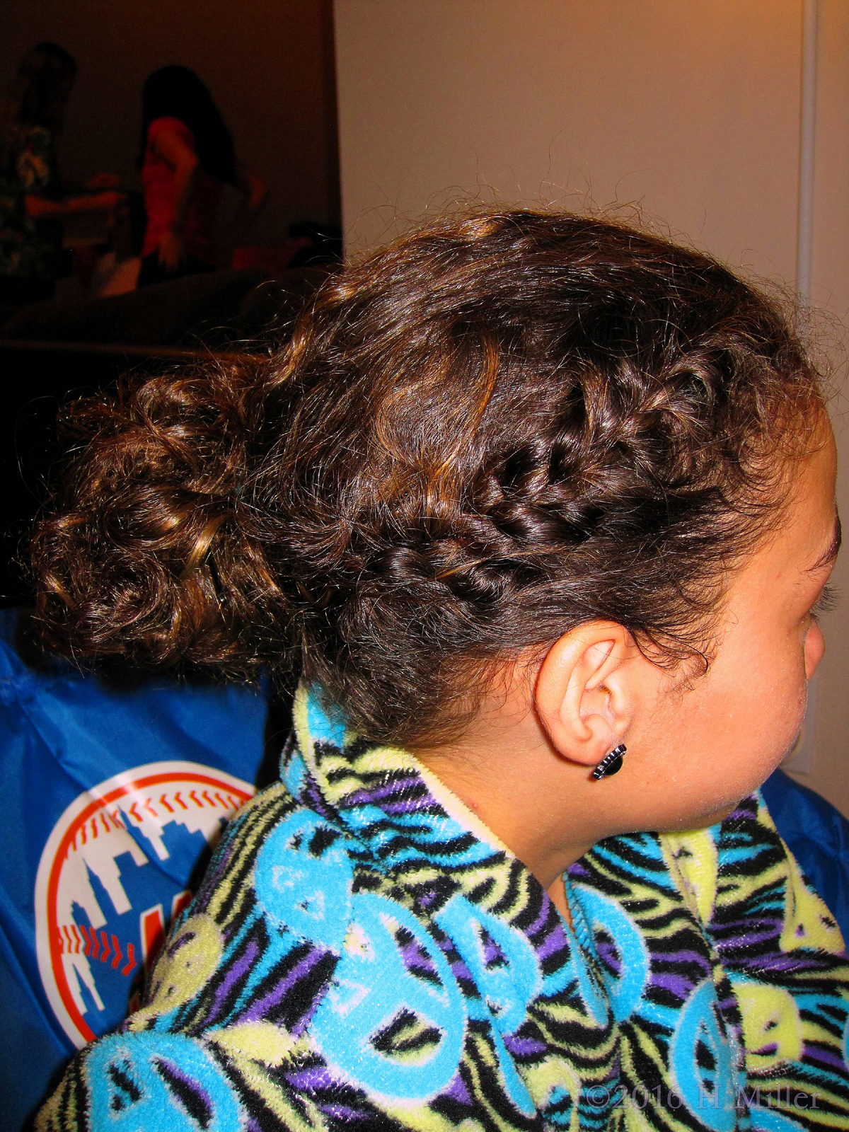 Cool Hairstyle With Braids And A Bun! 