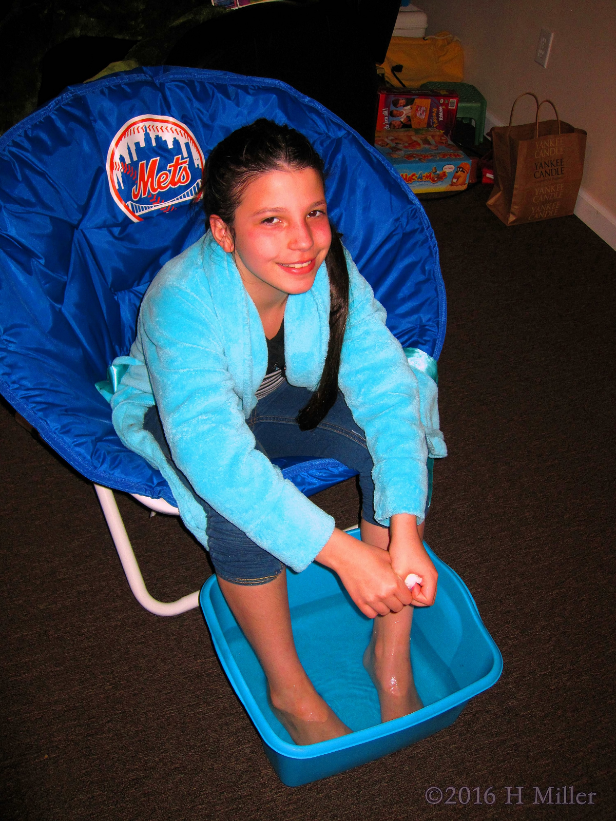 She's Having A Great Time During Kids Pedicures