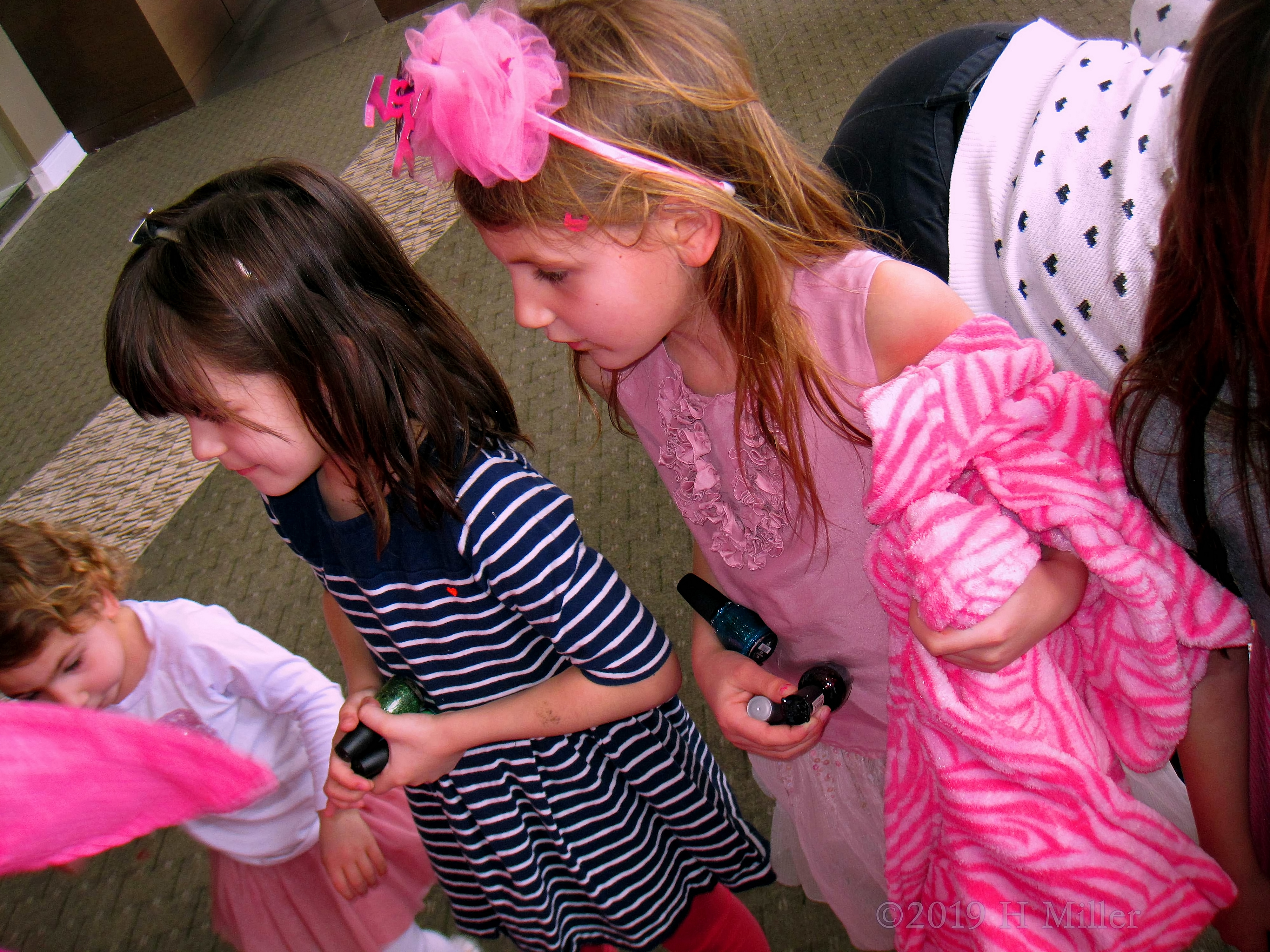 Ready And Waiting In Their Spa Robes For Kids Manicures Ready And Waiting In Their Spa Robes For Kids Manicures