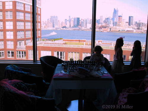 Party Guests Getting Kids Mini Manicures Done Party Guests Getting Kids Mini Manicures Done