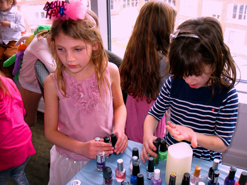 The Birthday Girl Has Her Polish Colors Figured Out, ready To Get Her Kids Manicure Done!